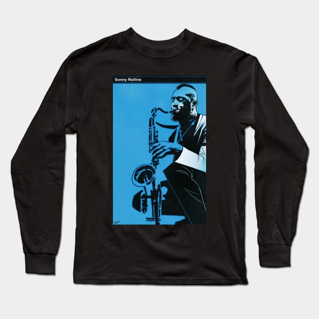 Sonny Rollins Long Sleeve T-Shirt by deimos-remus